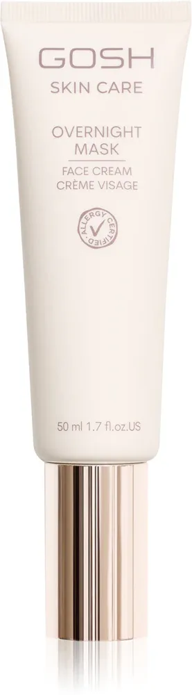 Gosh Skin Care Overnight - Кремовая маска для лица с увлажняющим действием, 50 мл