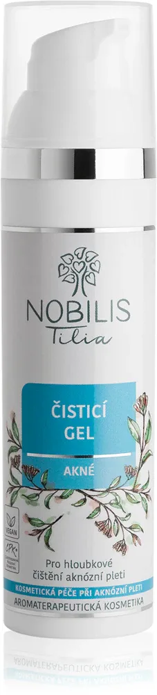Nobilis Tilia Acne care - Очищающий увлажняющий гель для жирной кожи с проблемами акне, 75 мл