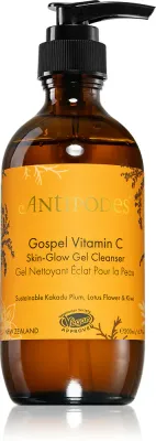 Antipodes Gospel Vitamin C Skin-Glow Gel Cleanser - Осветляющий гель для умывания с витамином C, 200 мл