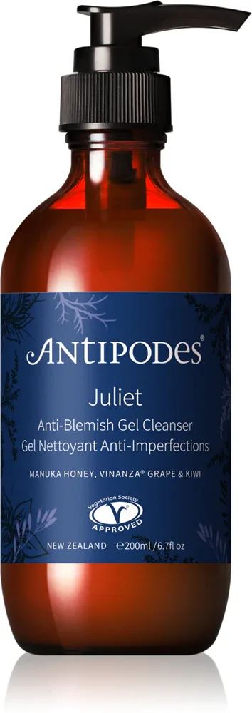 Antipodes Juliet Anti-Blemish Gel Cleanser - Очищающий гель против несовершенств кожи, 200 мл