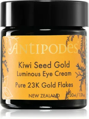Antipodes Kiwi Seed Gold Luminous Eye Cream - Светящийся крем для глаз с золотом, 30 мл