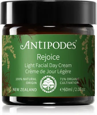 Antipodes Rejoice Light Facial Day Cream - Легкий увлажняющий крем на день, 60 мл