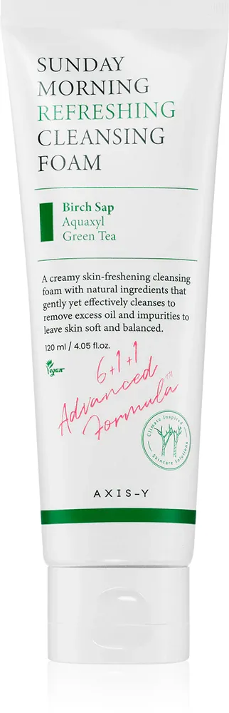 AXIS-Y 6+1+1 Advanced Formula Sunday Morning Refreshing Cleansing Foam - Кремовая пенка для глубокого очищения чувствительной кожи, 120 мл