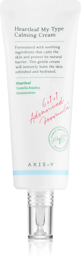 AXIS-Y 6+1+1 Advanced Formula Heartleaf My Type Calming Cream - Легкий крем-гель для смягчения и укрепления чувствительной кожи, 60 мл