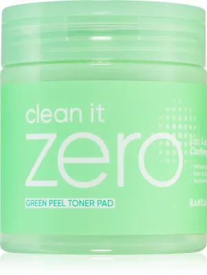 Banila Co. clean it zero Green Peel Toner Pad - Очищающие тоники для лица для жирной и проблемной кожи, 70 шт