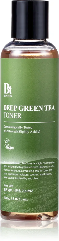 Benton Deep Green Tea - Увлажняющий тоник для лица с зеленым чаем, 150 мл