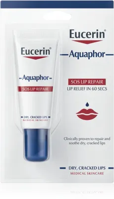 Eucerin Aquaphor - Восстанавливающий бальзам для губ, 10 мл