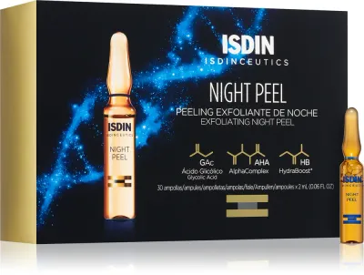 ISDIN Isdinceutics Night Peel - Очищающая сыворотка-пилинг в ампулах, 30 мл
