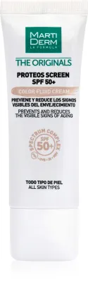 MartiDerm The Originals Proteos Screen - Ультралегкий тонирующий флюид SPF 50+, 40 мл