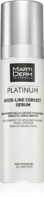 MartiDerm Platinum Neck-Line Correct Serum - Сыворотка для лица - интенсивный лифтинг для упругости шеи и подбородка, 50 мл