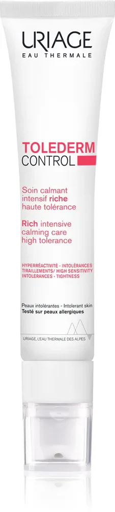 Uriage Tolederm Control Rich Soothing Care - Питательный успокаивающий крем для чувствительной и аллергической кожи, 40 мл