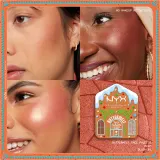 Палетка для лица NYX Professional Makeup Gingerbaddie Land Buttermelt румяна и хайлайтеры, кремовая текстура, 1 шт Deep — фото 3