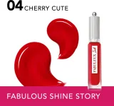 Bourjois Fabuleux Ink - губная помада, 3.5 мл, оттенок 04 Cherry Cute — фото 3