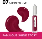 Bourjois Fabuleux Ink - губная помада, 3.5 мл, оттенок 07 Raisin To Live — фото 2