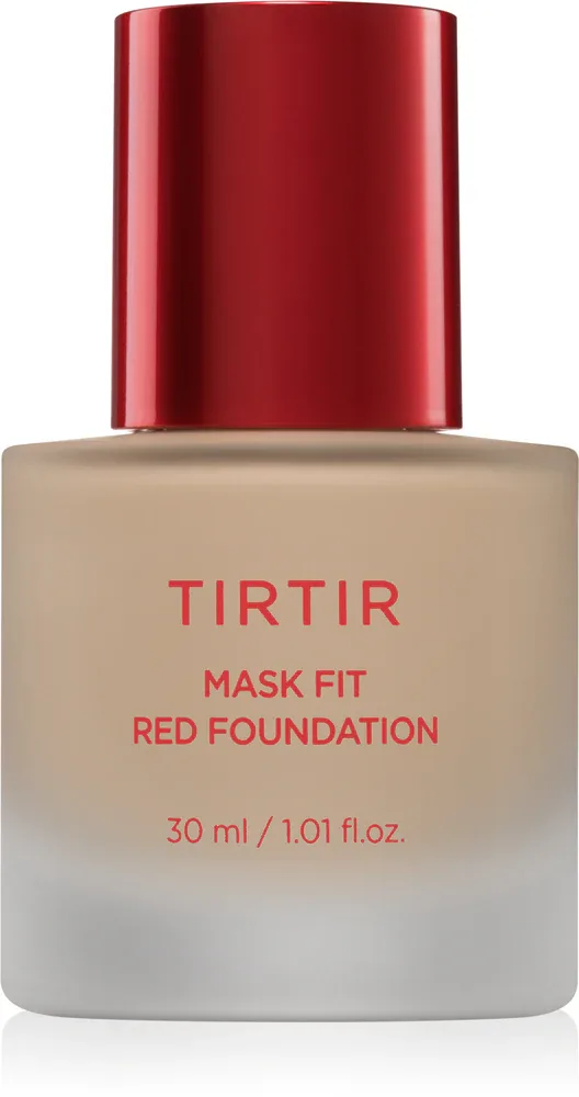 TIRTIR Mask Fit Red Foundation - Осветляющий жидкий тональный крем с увлажняющим действием, 30 мл, оттенок 21W Natural Ivory