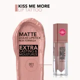 flormar Kiss Me More Lip Tattoo - Долговременная жидкая помада, 3.8 мл, оттенок 001 Babe — фото 3