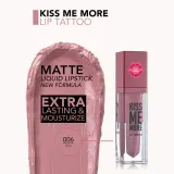 flormar Kiss Me More Lip Tattoo - Долговременная жидкая помада, 3.8 мл, оттенок 006 Doll — фото 3