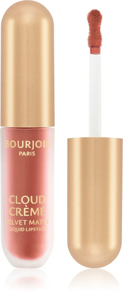 Bourjois Cloud Crème Velvet Matte - Матовая жидкая помада с интенсивным матовым эффектом, 3.1 мл, оттенок 06 Passion Peach