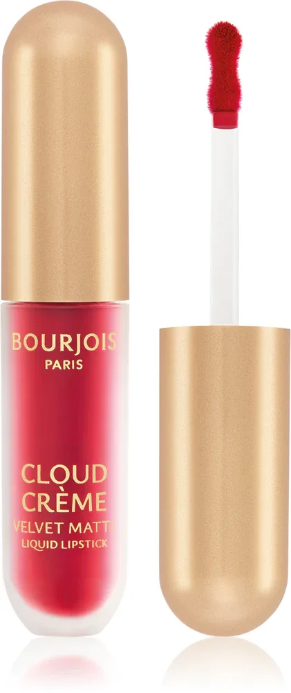 Bourjois Cloud Crème Velvet Matte - Матовая жидкая помада с интенсивным матовым эффектом, 3.1 мл, оттенок 07 Red-y or Not