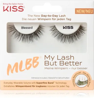 Накладные ресницы KISS My Lash But Better ленточные, с клеем в комплекте, 1 пара