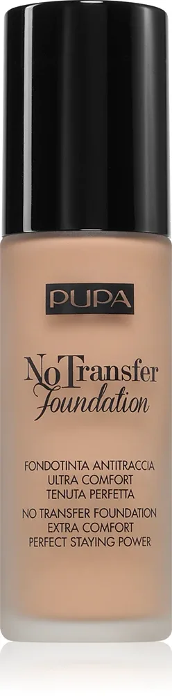 PUPA Milano No Transfer Foundation - Тональный крем с SPF 15, 30 мл, оттенок Medium Beige