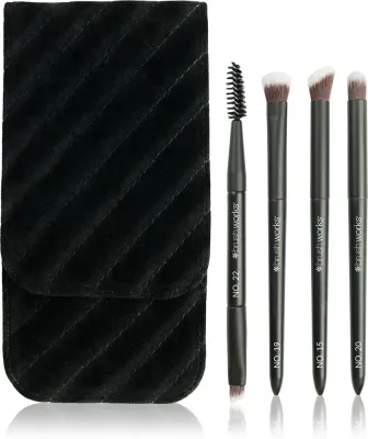 Brushworks Travel Eye Brush Set - набор кистей для путешествий, 5 шт