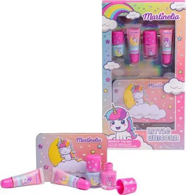 Martinelia Little Unicorn Makeup Tin Set - Подарочный набор для детей, 1 шт