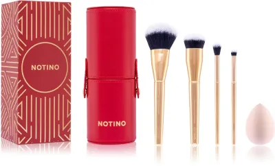 Notino Gift Set Make-up Brushes and Sponge Gift Set - набор кистей с чехлом