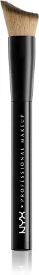 Кисть для тонального средства NYX Professional Makeup Total Control Foundation Brush с особой формой, для дома и путешествий, 1 шт