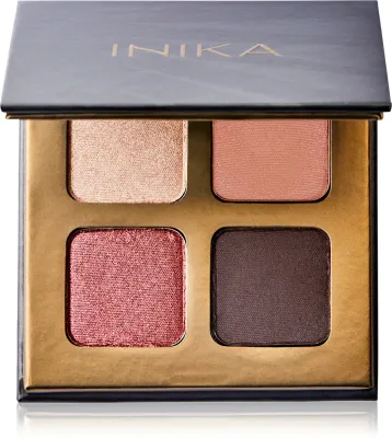 Палетка теней для век INIKA Organic Eyeshadow Palette Flowers с матовым и сатиновым эффектом, с зеркалом, 5 г