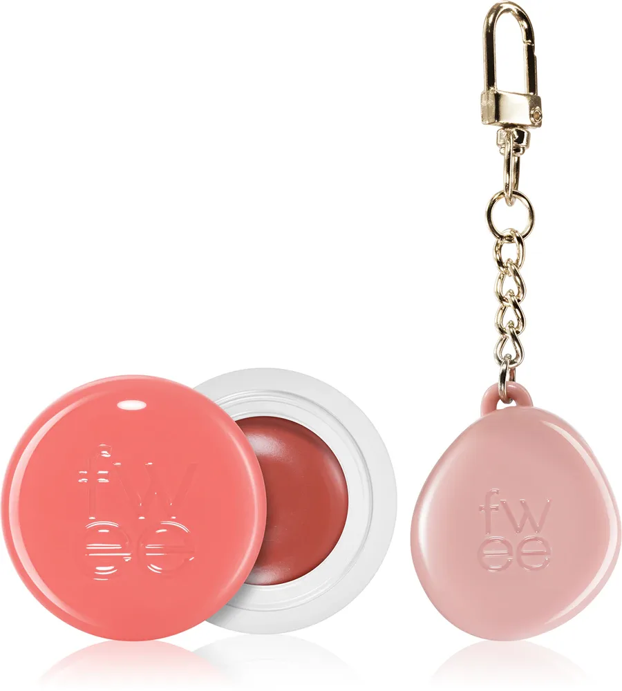 fwee Lip&Cheek Blurry Pudding Pot - Тонирующий бальзам для губ и щек + футляр, 5 г, оттенок CR01 Dear (Bestie Moment)