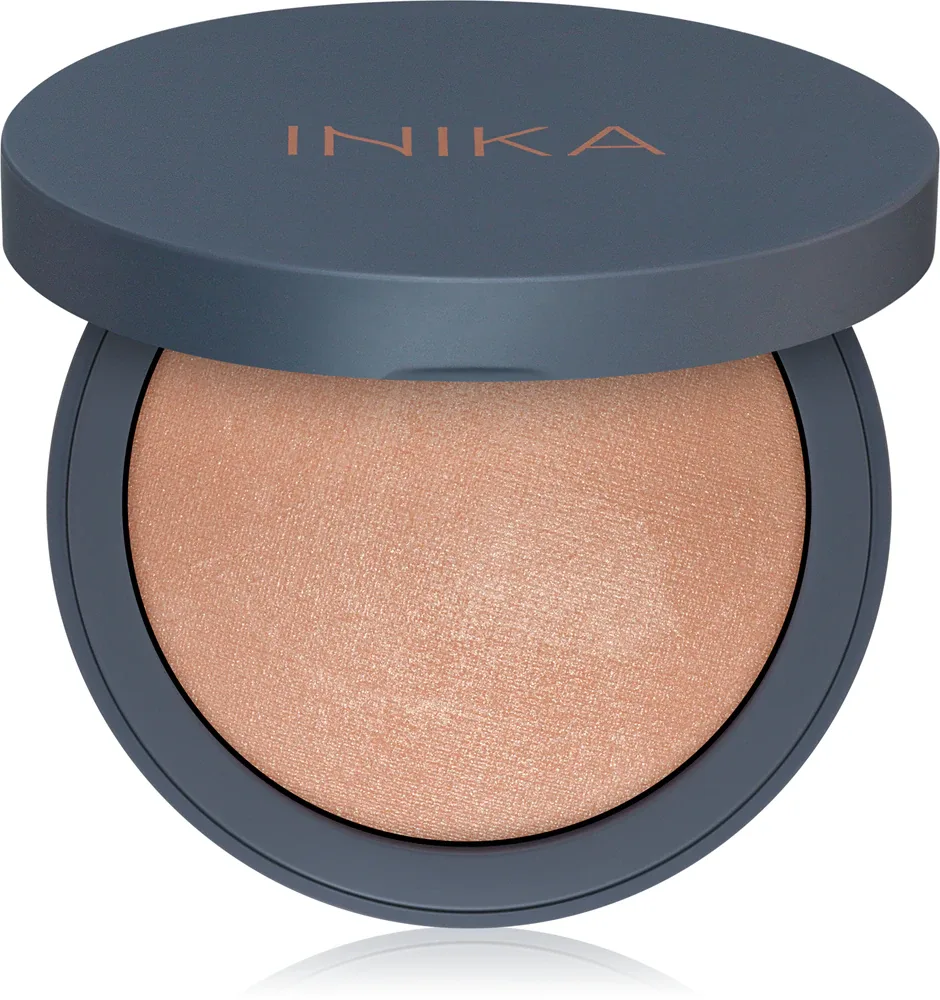 INIKA Organic Mineral Illuminisor - Пудровый компактный хайлайтер, 8 г, оттенок Dewdrop