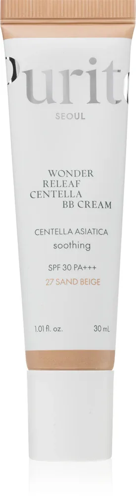BB крем Purito Wonder Releaf Centella BB Cream с SPF 30, полуматовый, 30 мл, оттенок 27 Sand Beige