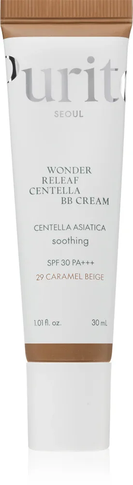 BB крем Purito Wonder Releaf Centella BB Cream с SPF 30, полуматовый, 30 мл, оттенок 29 Caramel Beige