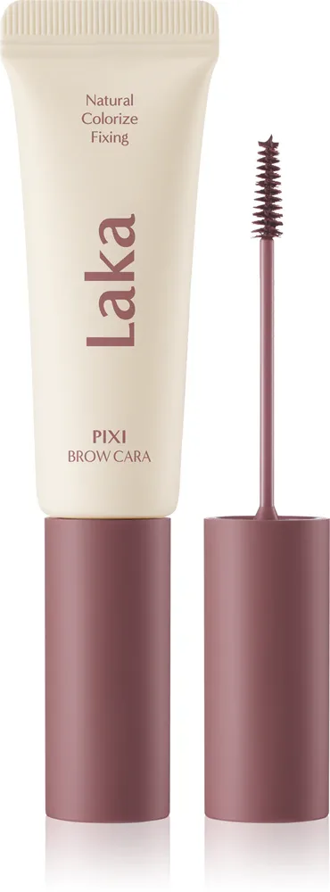 Тушь для бровей Laka Pixi Brow Cara моделирующая, со щёточкой, 8 г, оттенок 06 Rose Burgundy