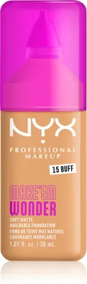 NYX Professional Makeup Make ‘Em Wonder - Легкий матирующий тональный крем, 30 мл