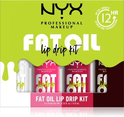 NYX Professional Makeup Fat Oil Lip Drip - набор для губ, 4 мл