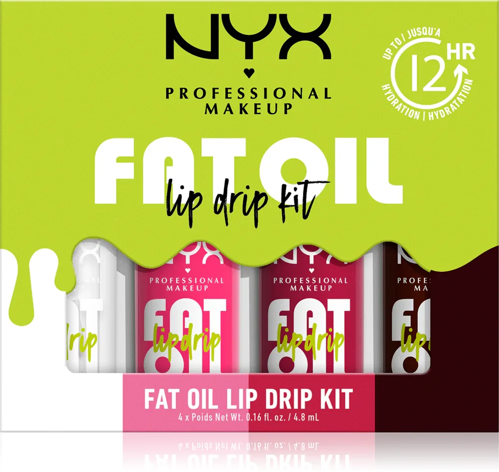 NYX Professional Makeup Fat Oil Lip Drip - набор для губ, 4 мл