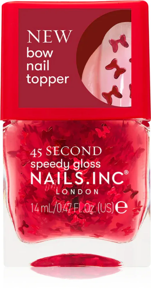 Лак для ногтей Nails Inc. 45 Second Speedy Gloss быстросохнущий, с эффектом блеска, 14 мл, оттенок Bonnie