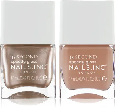 Nails Inc. 45 Second Mocha Mousse - набор лаков для ногтей, 2 мл