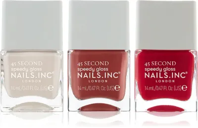 Nails Inc. 45 Second Spicy Margarita - набор лаков для ногтей, 3 мл