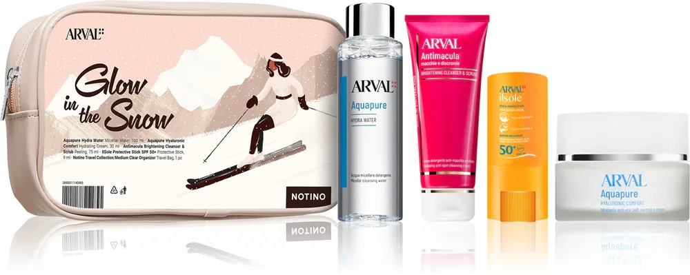 Arval Glow in the Snow Travel Kit - Косметический набор для путешествий для женщин, 1 шт