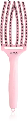 Olivia Garden Fingerbrush ThinkPink Boar & Nylon Jaipur Rose - Расческа для волос, 1 шт