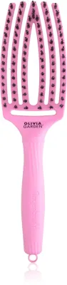 Olivia Garden Fingerbrush ThinkPink Boar & Nylon Pink Tokyo - Расческа для волос, 1 шт