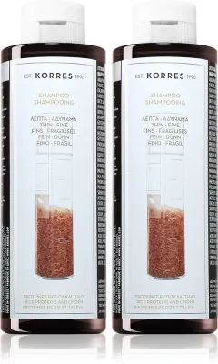 Korres Rice Proteins & Linden - шампунь для тонких волос удобная упаковка, 2 мл