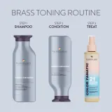 Pureology Strength Cure Blonde - фиолетовый шампунь для блондинок, 266 мл — фото 5
