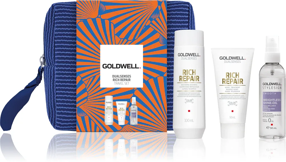 Goldwell Dualsenses Rich Repair - В контексте шампуня для волос: набор для путешествий питание и увлажнение, 3 шт