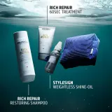 Goldwell Dualsenses Rich Repair - В контексте шампуня для волос: набор для путешествий питание и увлажнение, 3 шт — фото 7