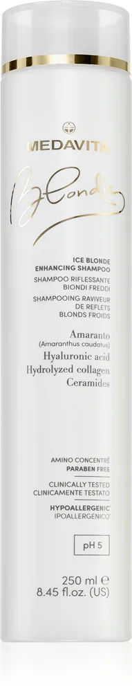 Medavita Blondie Ice Blonde Enhancing Shampoo - шампунь для холодных оттенков блондинок, 250 мл