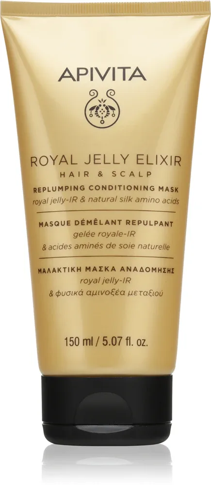 Apivita Royal Jelly Elixir Replumping Conditioning Mask - Маска и кондиционер 2 в 1, 150 мл